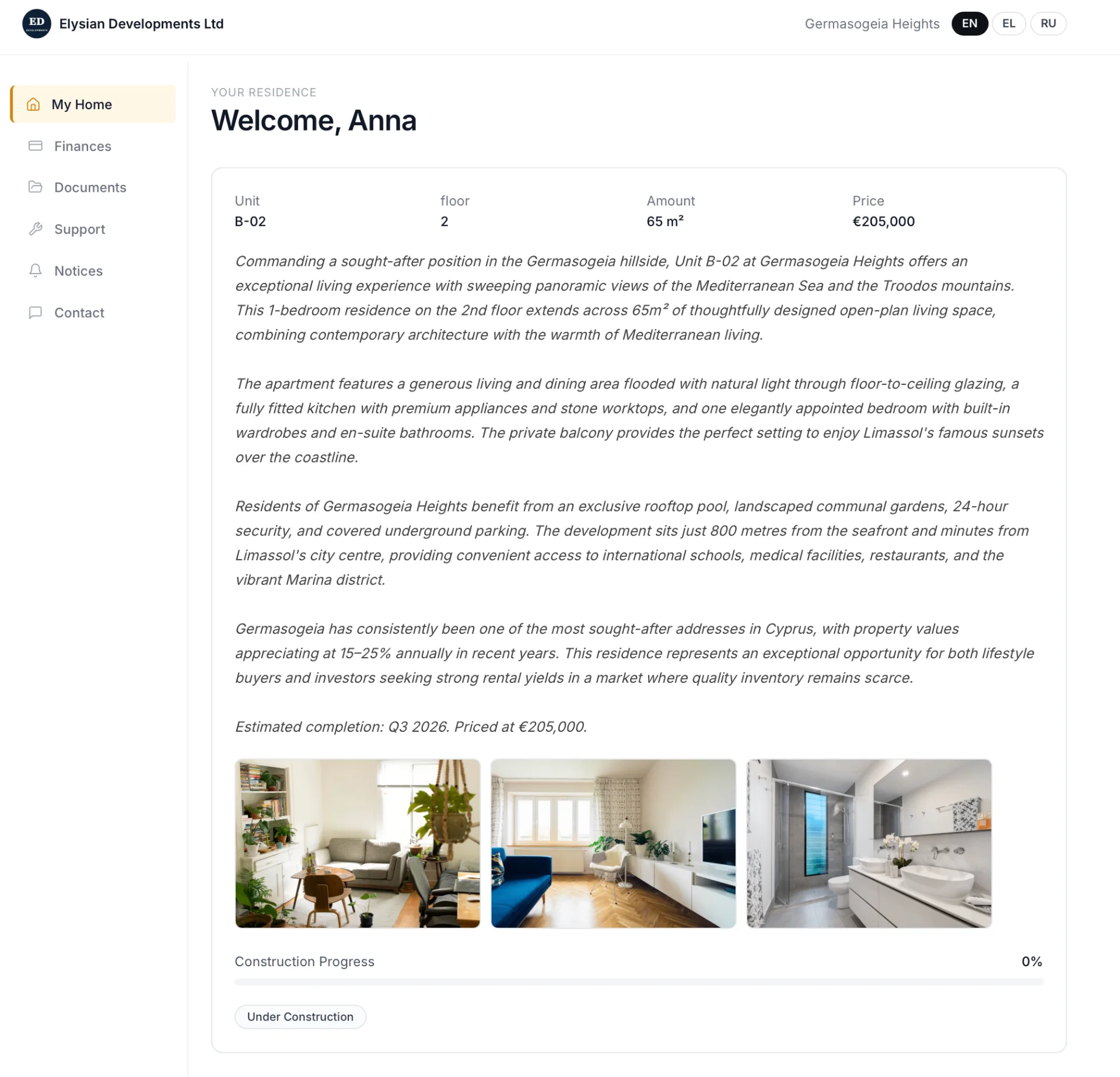 Every buyer gets their own portal.
